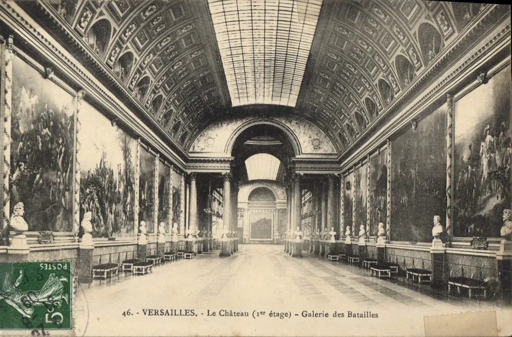 Versailles — Das Schloss (1. Stock) — Galerie der Schlachten — unbekannter Verlag, n° 46 - Vorderseite