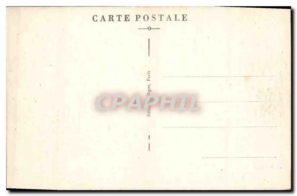 Schloss Versailles — Galerie der Spiegel — Verlag: Bigot, Paris, n°99 - Rückseite