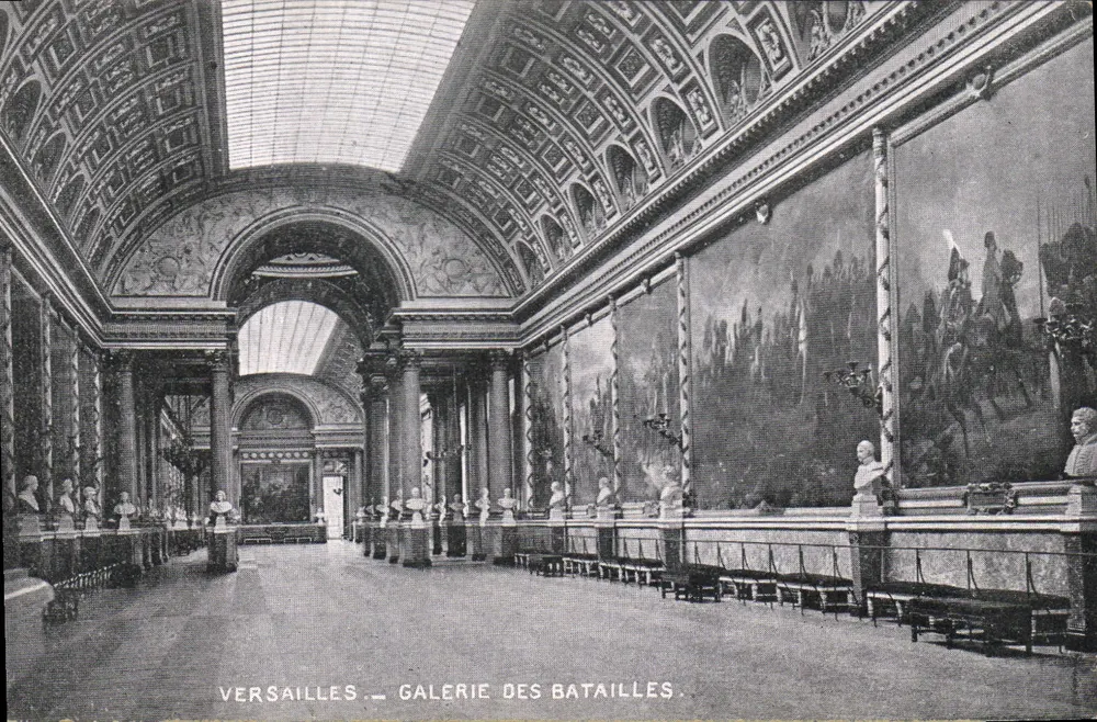 Versailles — Galeria das Batalhas — Editor e número de série ilegíveis - Frente