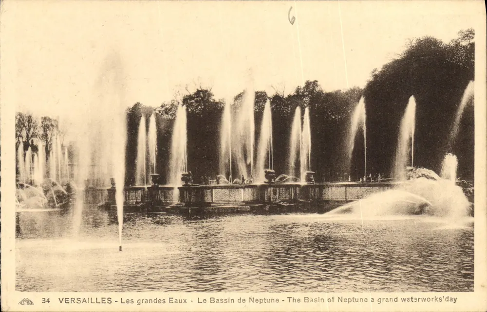 Versailles - Die großen Wasserwerke - Der Bassin des Neptun - Der Bassin des Neptun a grand waterworks'day - Vorderseite