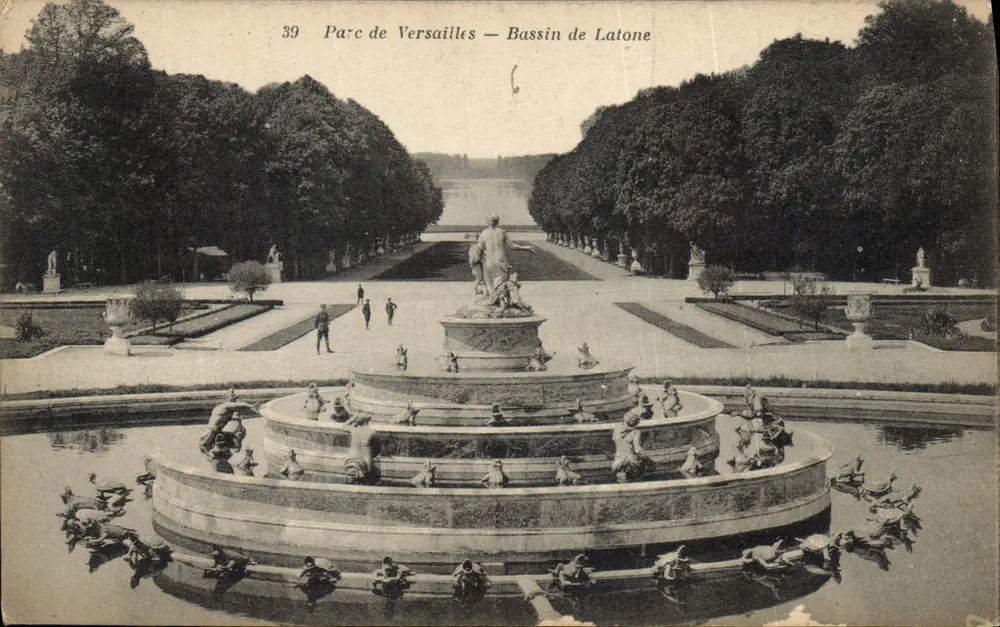 Parque de Versailles — Bassin de Latone — Impr. Eda, Versailles - Frente