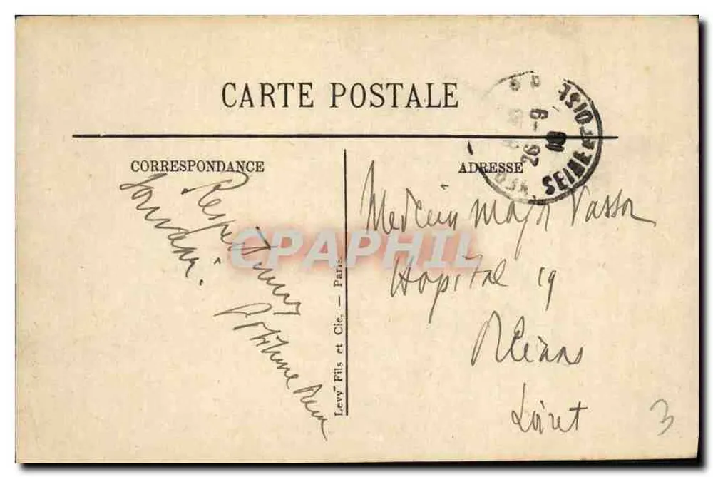 Parque de Versalles — Bassin de Latone — editor Levy Fils et Cie - Reverso