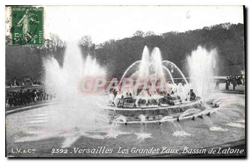 Versailles - Die Großen Wasserbecken, Bassin de Latone — L.V. & Cie, Nr. 2392 - Vorderseite