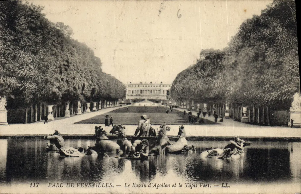 Park von Versailles — Der Apollo-See und das Gras-Teppich — LL. — Nr. 117 - Vorderseite