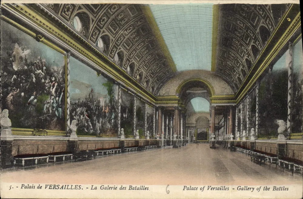 Schloss VERSAILLES - Die Schlachtengalerie — Verleger Montaut, n°5 - Vorderseite