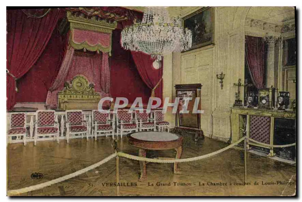 Versailles — Le Grand Trianon — Das Schlafzimmer von Louis-Philippe - Vorderseite