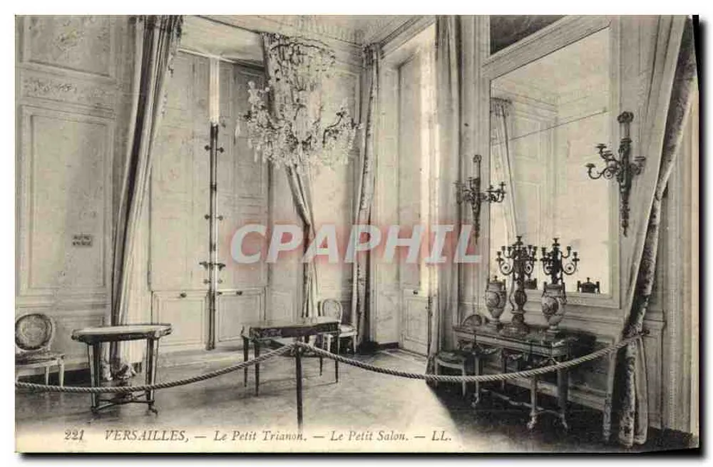 Versailles — O Petit Trianon — O Pequeno Salão — LL. - Frente