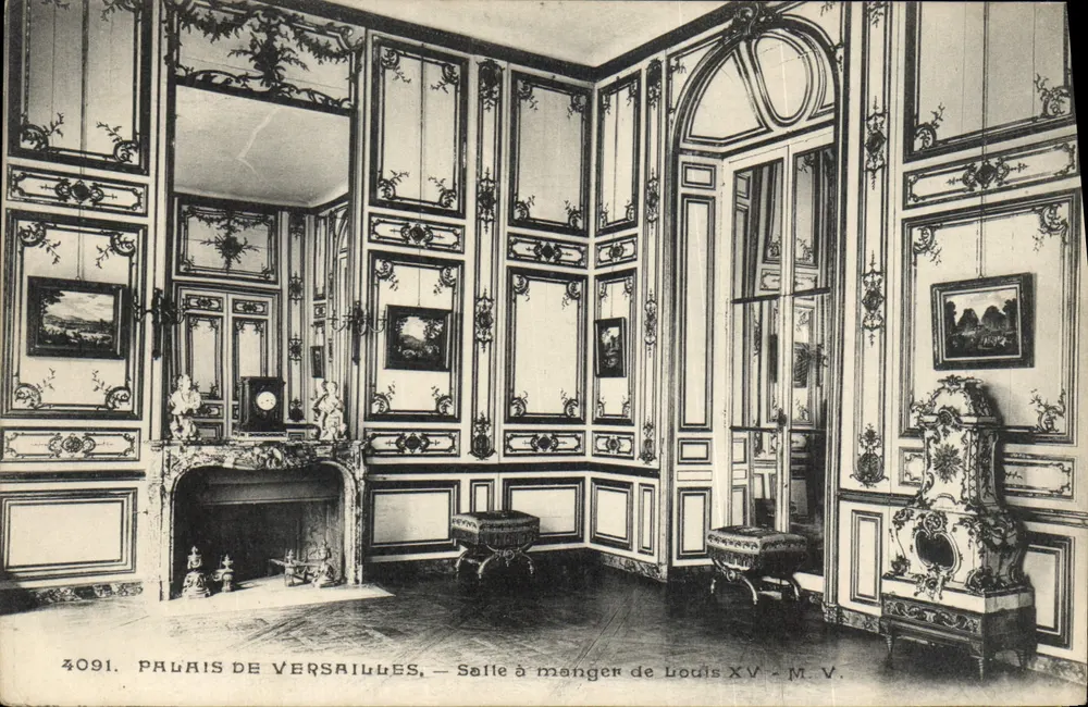 Schloss Versailles — Speisesaal von Ludwig XV — M.V. - Vorderseite