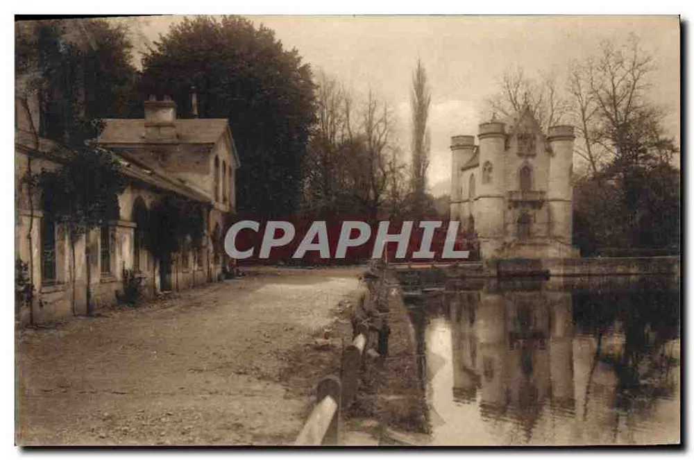Castelo de Chantilly — Lagoas de Comelle — Carte Postale de Luxe - Frente