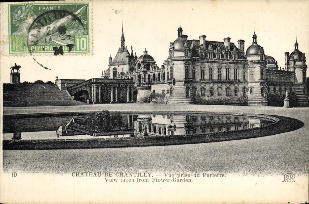 Schloss Chantilly — Ansicht vom Parterre — JND Phot. - Vorderseite