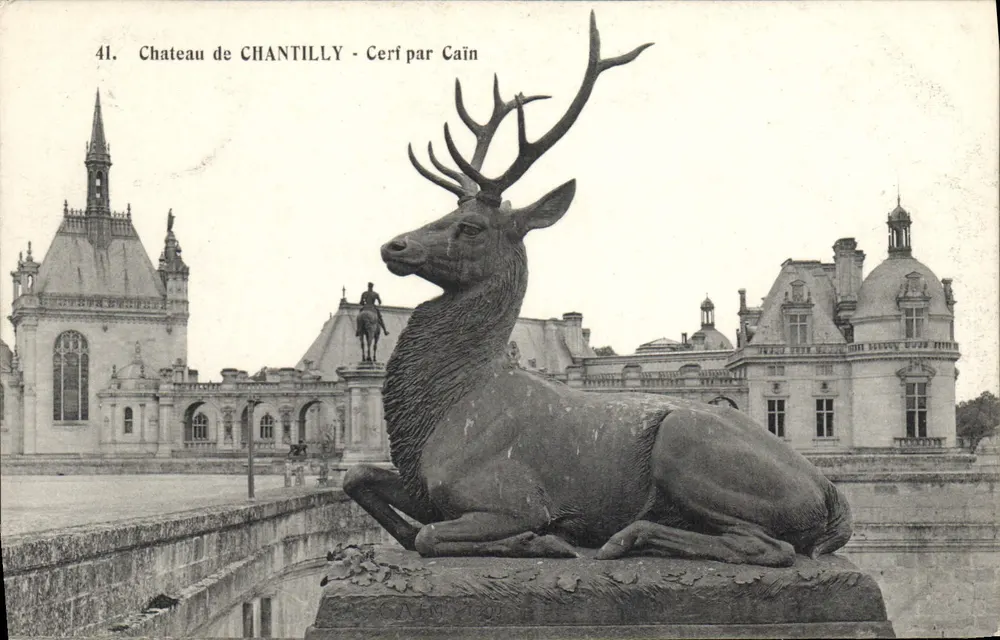 Castelo de CHANTILLY - Cervo por Cain - Frente