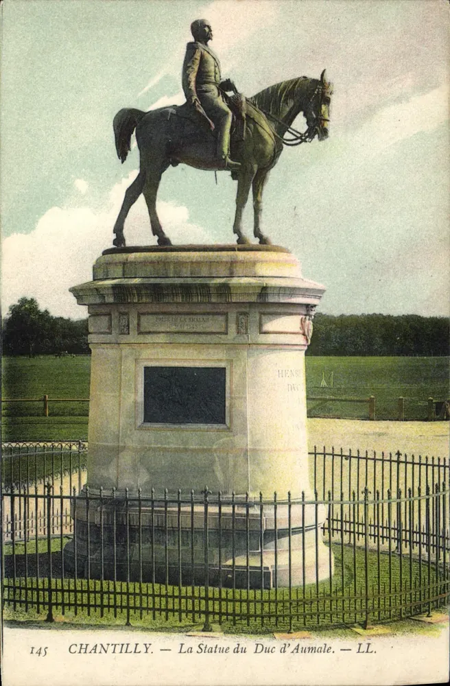 Chantilly — Statua księcia d’Aumale — LL. — nr 145 - Awers