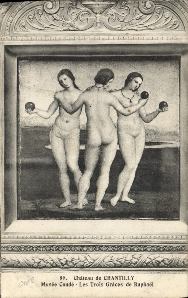 As Três Graças de Raphaël — Museu Condé, Castelo de Chantilly — n°88 - Frente