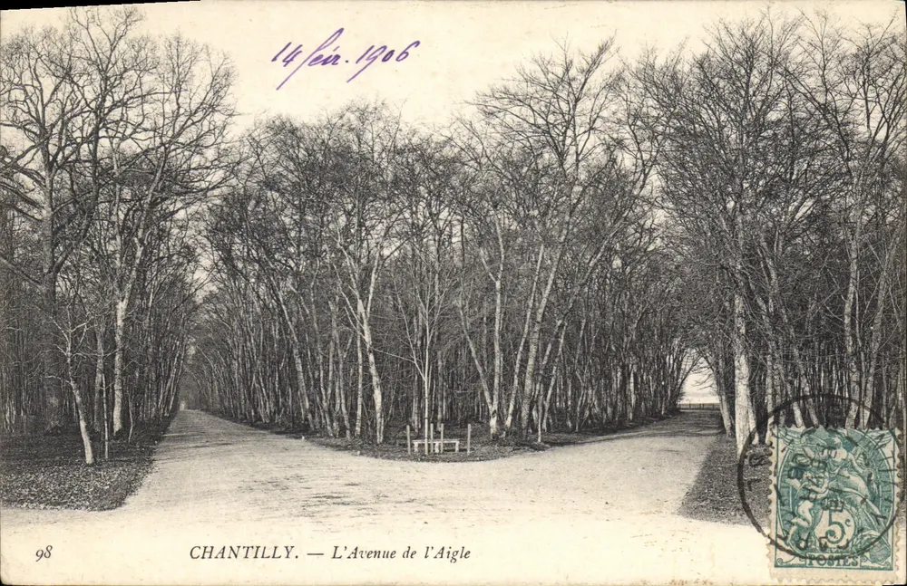 Chantilly — A Avenida da Águia — Editor Postes, n° 98 - Frente