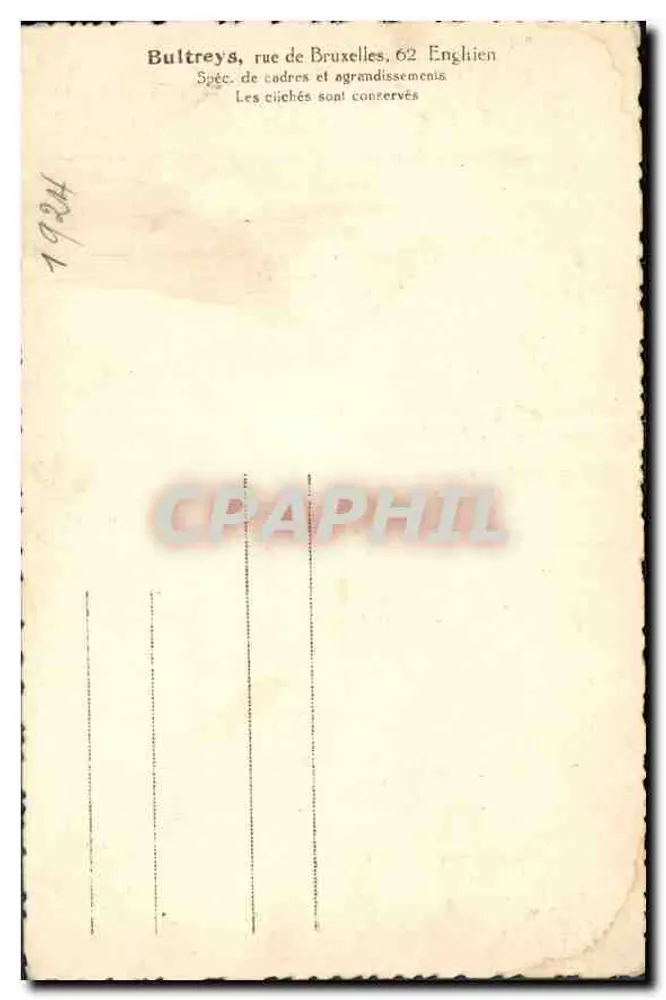 Familie — Studioportrait — Bultreys, rue de Bruxelles, 62 Englihien - Rückseite