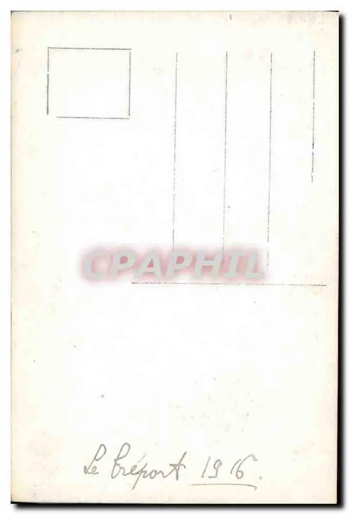 Dois crianças em traje de marinheiro — estúdio — Le Préport 1916 - Verso