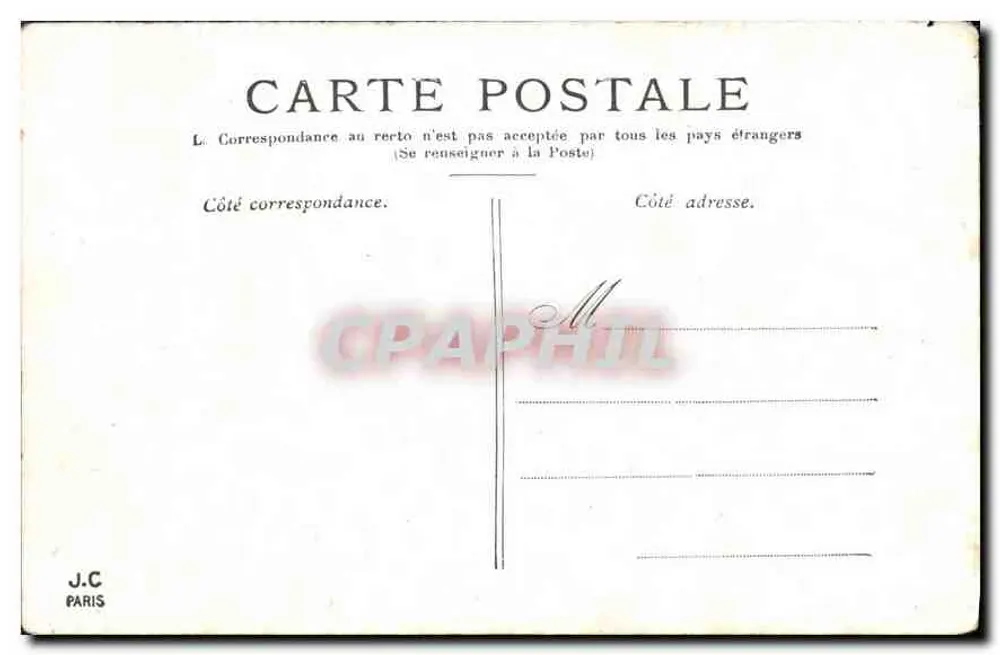 París — Plaza del Palacio Real — J.C. Paris - Reverso