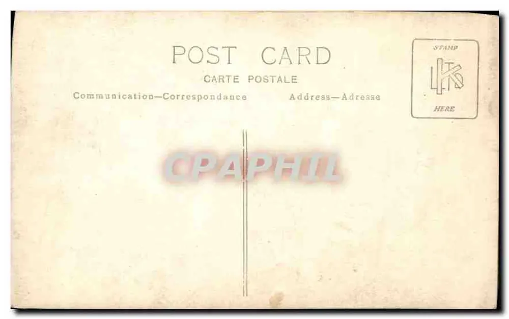 Retrato de uma mulher — estúdio — carta postale - Verso