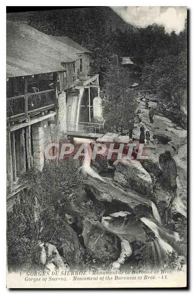 Gorges du Sierroz — Denkmal der Baronin de Broc — Verlag Lévy Frères, Paris - Vorderseite