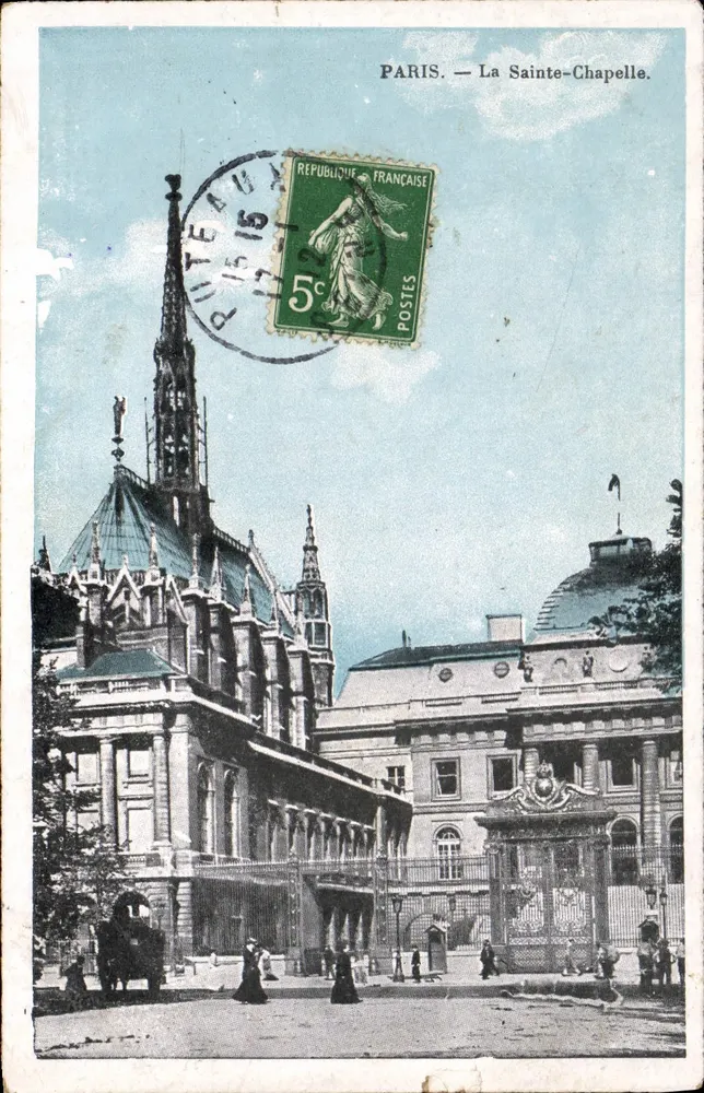 Paris — A Santa Capela — Editor não visível, número de série ilegível - Frente