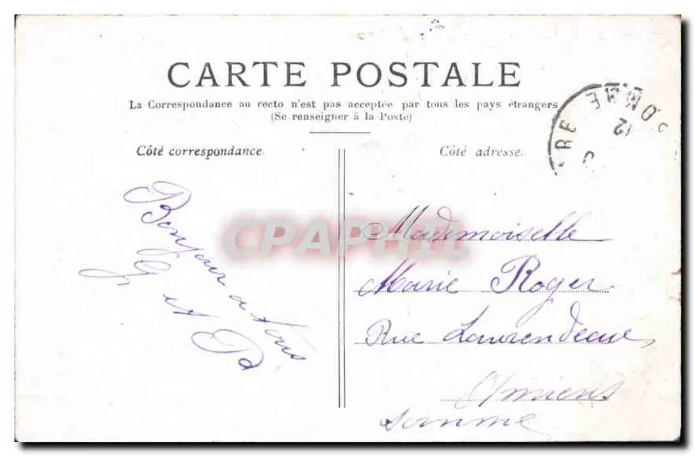 Paris — A Santa Capela — Editor não visível, número de série ilegível - Verso