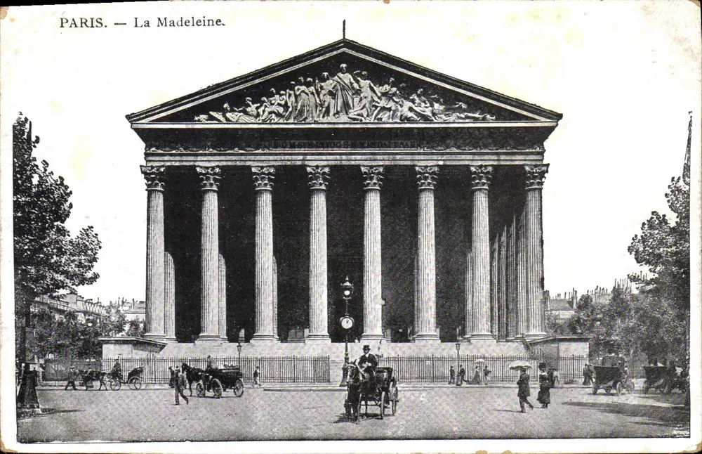 Paryż — La Madeleine — Wydawca nieznany, numer seryjny nie widoczny - Awers