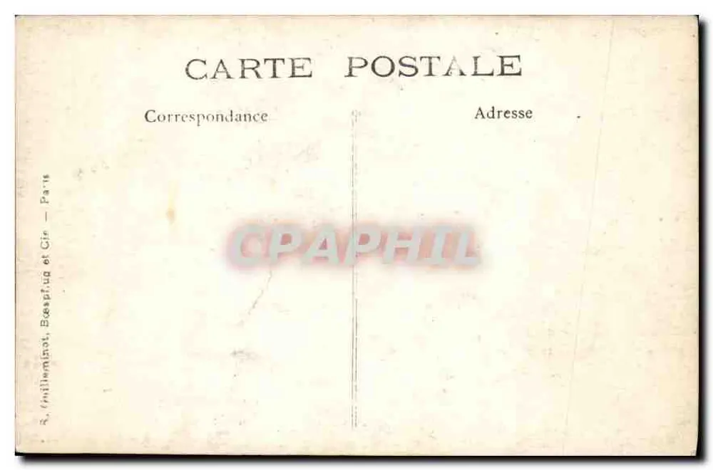 Zwei Personen auf einem schneebeladenen Landschaft — Verlag R. (millimino) Bésping und Cie — Nr. 61 X - Rückseite
