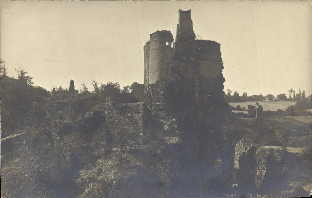 Ruínas de um castelo — vista panorâmica — editor não visível - Frente