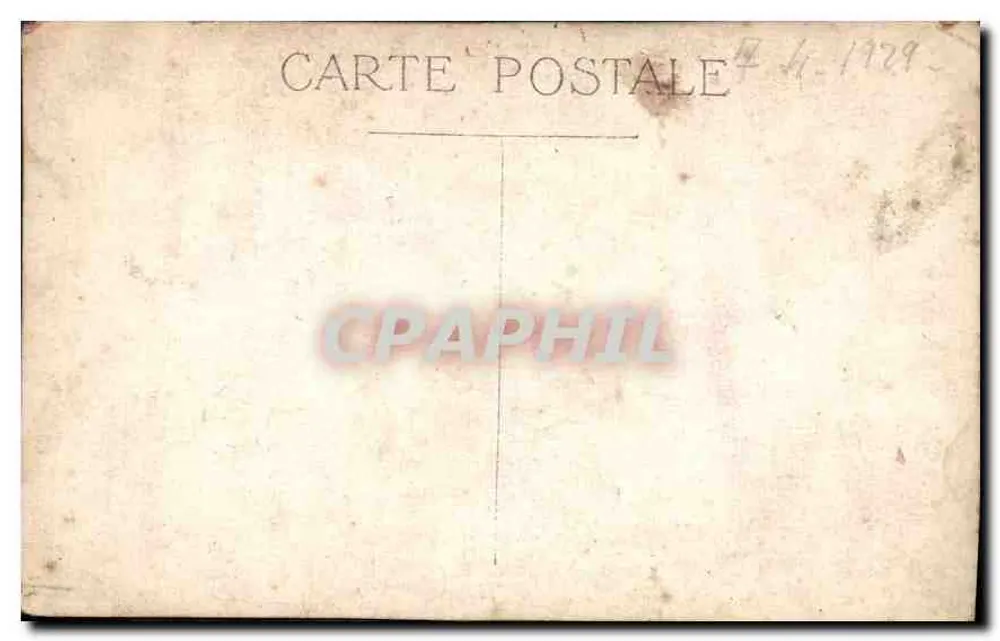 Familie — Fotostudio — Antike Ansichtskarte - Rückseite