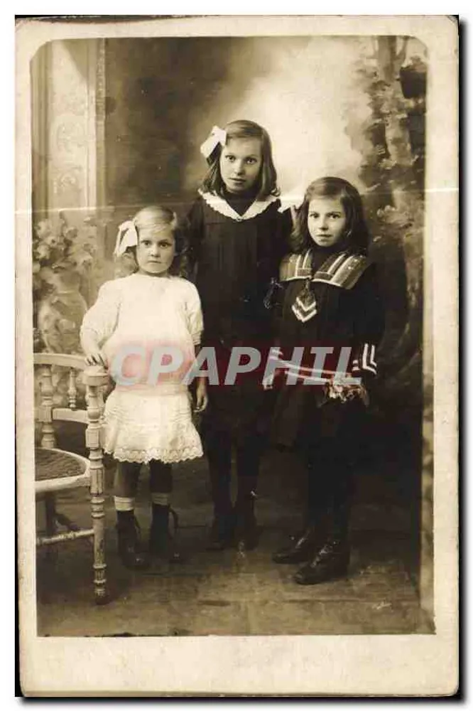 Drie jonge meisjes — fotostudio — Parijs - Voorkant