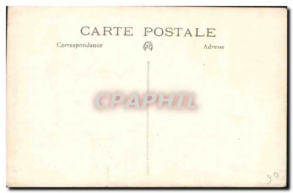 Nice, juli 1929 — kiezelstrand met uitzicht op het casino — serie-nummer 06 - Achterkant