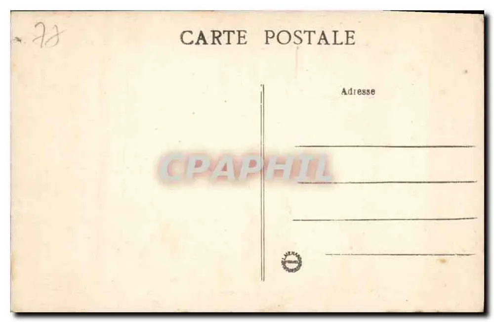 Schloss Fontainebleau — Ratssaal — Künstlerische Sammlung L. b. - Rückseite