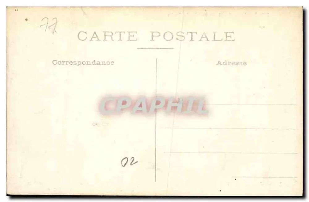 Fontainebleau — Bassin du Thibe — Ausgabe der französischen Komptoirs - Rückseite