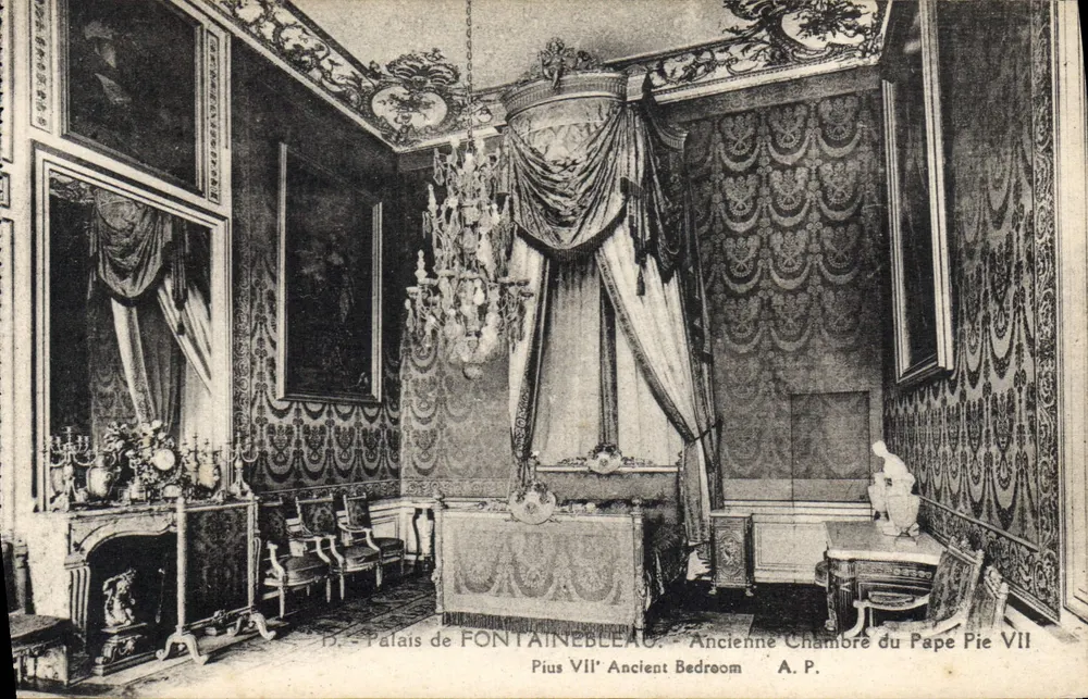 Schloss FONTAINEBLEAU — Ehemalige Kammer des Papstes Pius VII — A.P. - Vorderseite