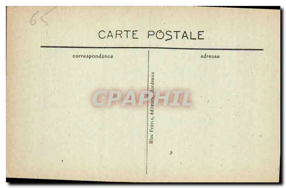 Arredores de CAUTERETS — Lago de Gaube — Alt. 1726 m. — BR-1119 - Verso