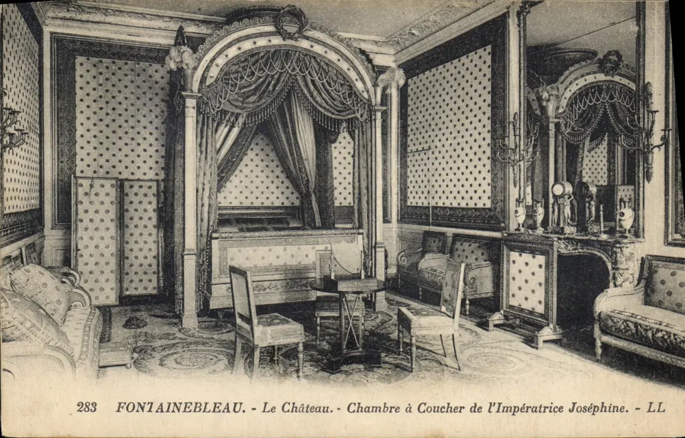 Fontainebleau - Das Schloss - Das Schlafzimmer der Kaiserin Joséphine - LL - Vorderseite