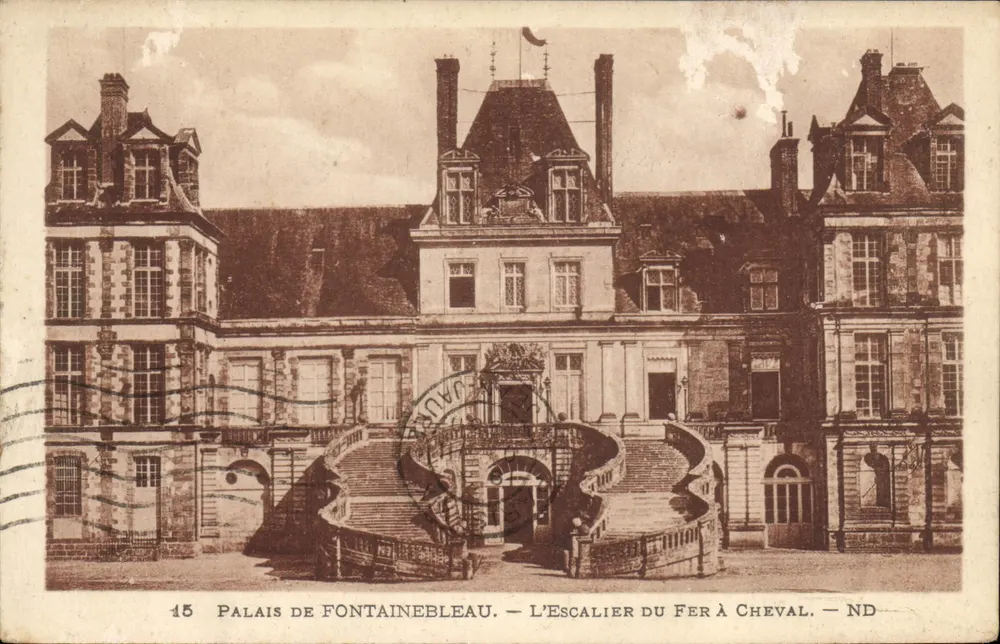 Palast von Fontainebleau — Die Eisenpferdestiege — ND - Vorderseite