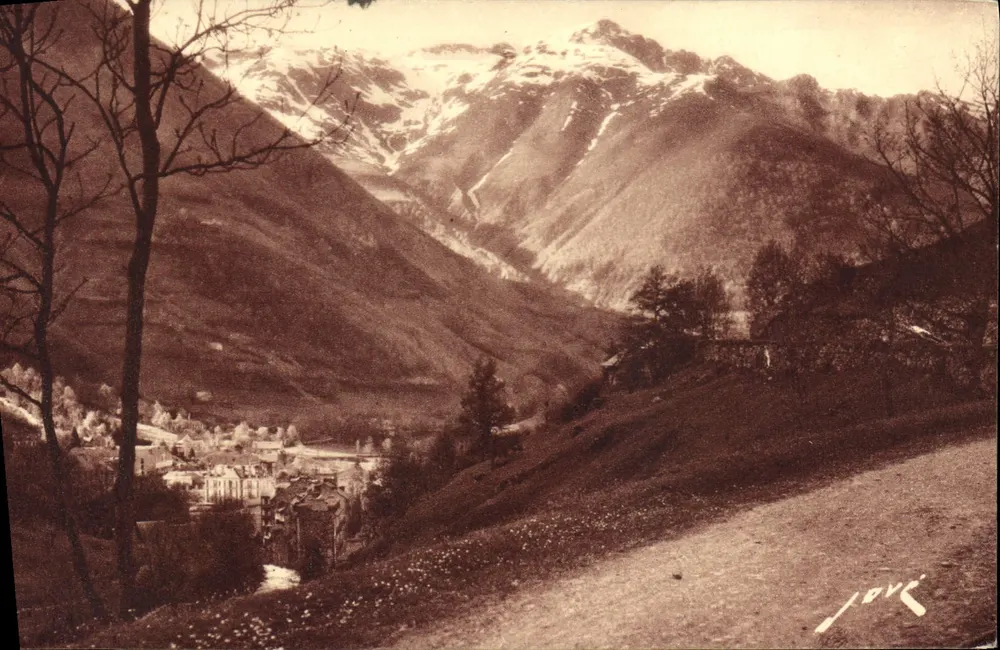 Cauterets — o maciço do Caballíros — Edição Jové, Pau (H.P.) - Frente