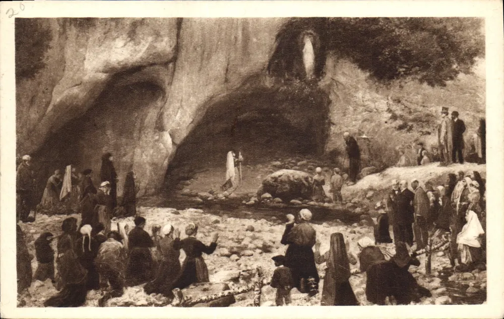 Milagro de la vela en Lourdes — Bernadette — Edición Lourdes - Anverso
