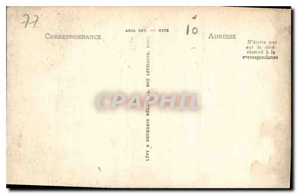 Schloss Fontainebleau — Die Kapelle der Dreifaltigkeit — Verlag Ellen, Nr. 26 - Rückseite