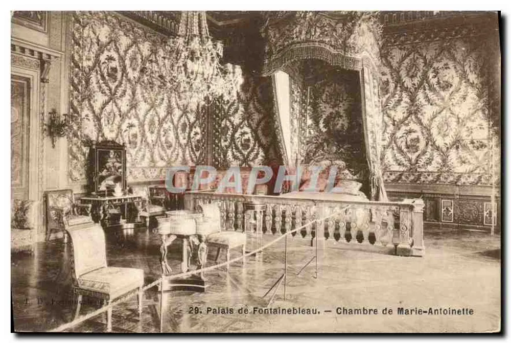 Schloss Fontainebleau — Zimmer von Marie-Antoinette — J. B. Fontainebleau - Vorderseite