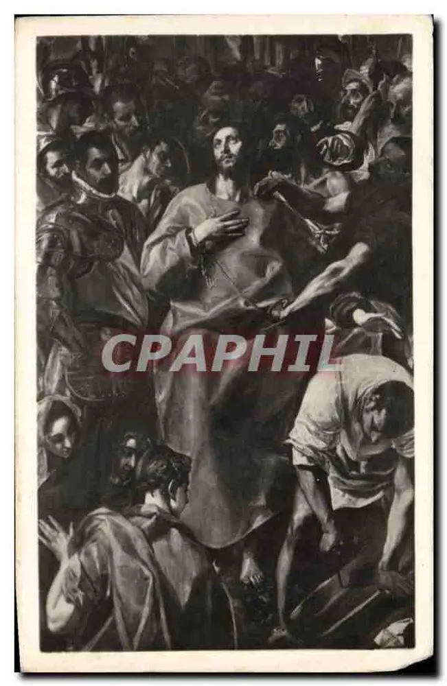 El Greco — A Expulsão — Heliotipia - Madrid - Frente