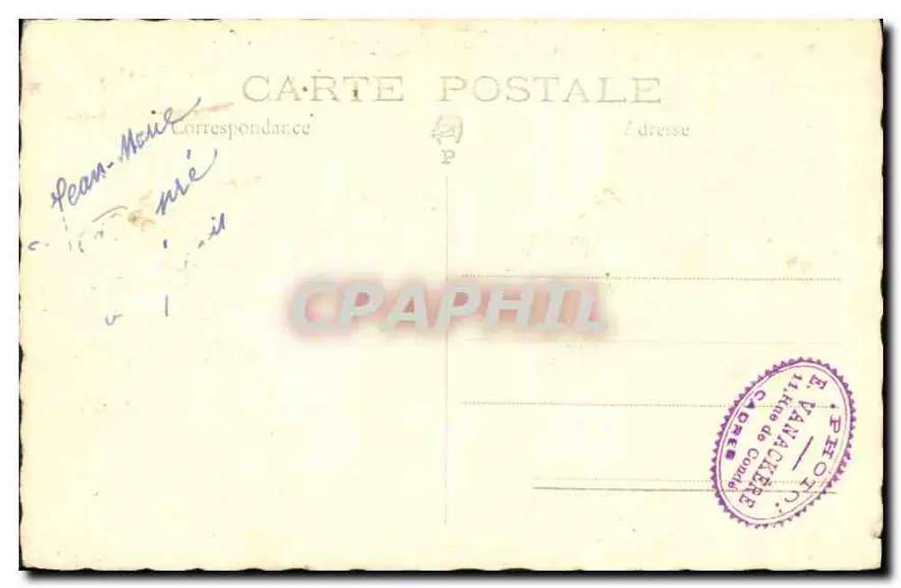 Lachende baby — studiofoto — Étienne Béry, 11 rue de Conde, Parijs - Achterkant