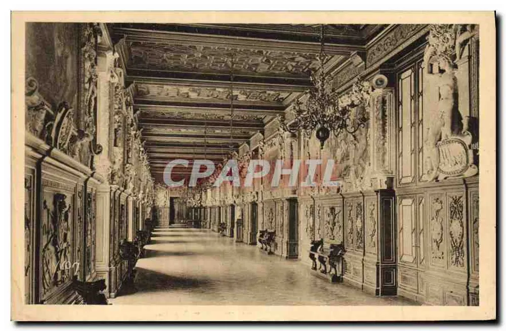 Palast von Fontainebleau — Galerie Franz I. — Kunstausgabe YVON - Vorderseite
