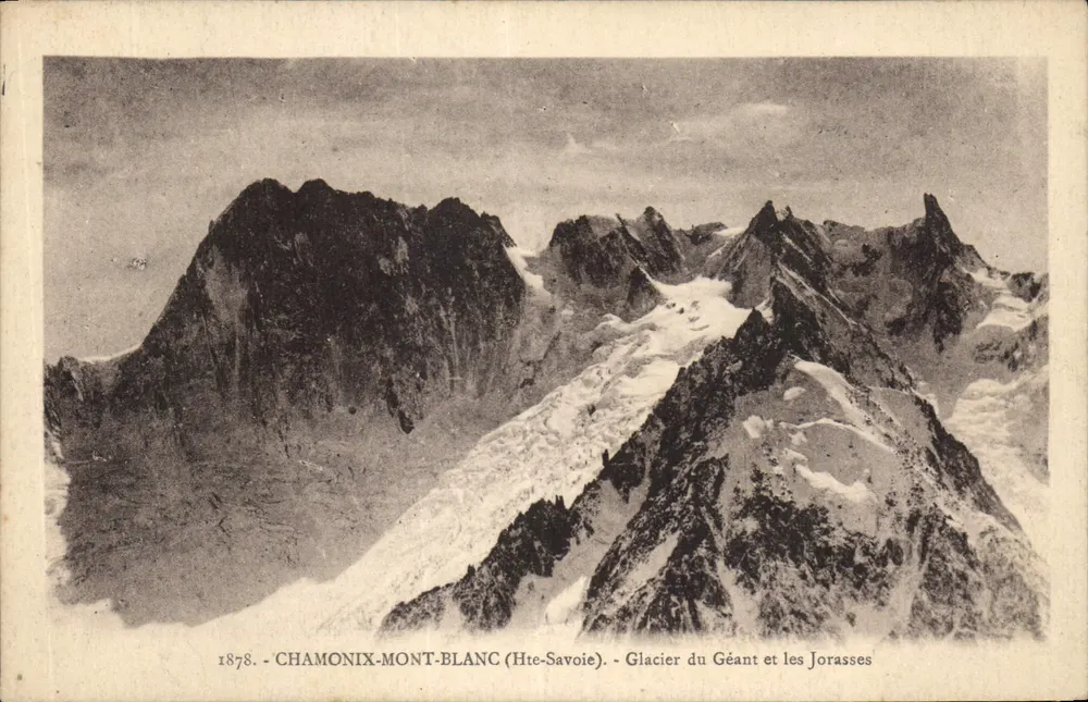 Glacier du Géant und die Jorasses — Chamonix-Mont-Blanc (Haute-Savoie) — L. Fauréz, Verlag - Vorderseite