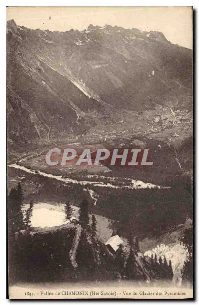 Tal von CHAMONIX (Hte-Savoie) — Ansicht des Gletschers der Pyramiden — L. Faurraz, Verlag - Vorderseite