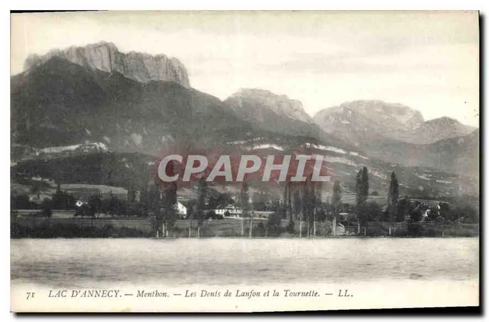See von Annecy — Mentbon — Die Dents de Lanfon und die Tournette — LL. - Vorderseite