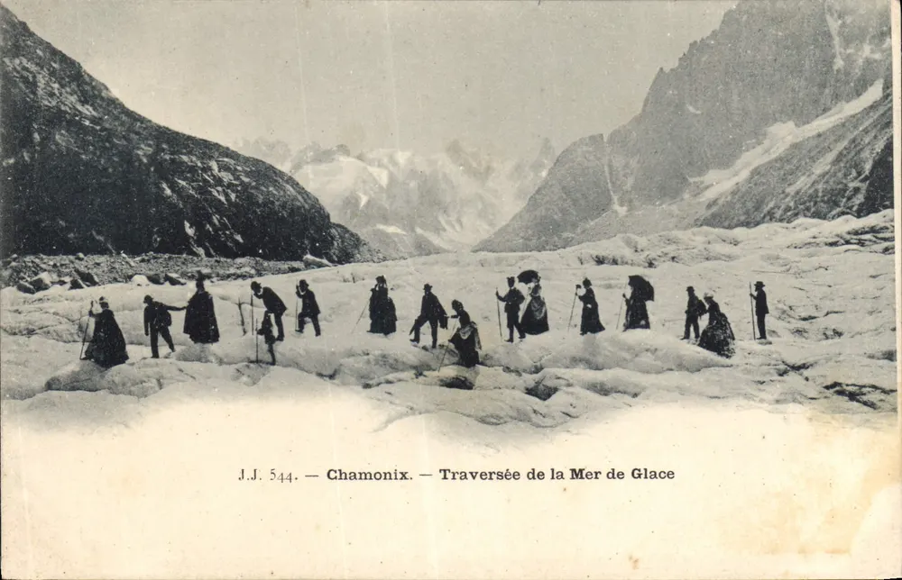 Chamonix — Traversée de la Mer de Glace — J.J. 544 - Frente