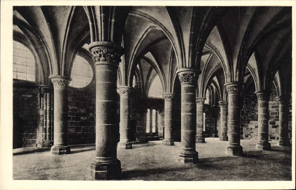 Abtei Mont-Saint-Michel — Saal der Ritter — Service Commercial Monuments Historiques - Vorderseite