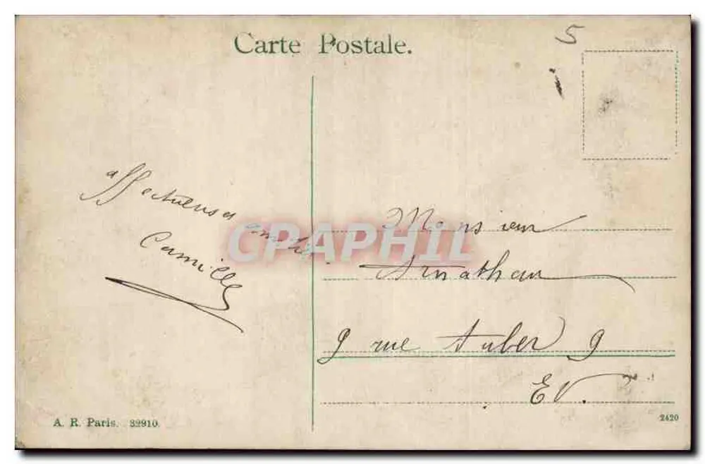 Jovem mulher com véu — retrato — B.N. Paris - Verso